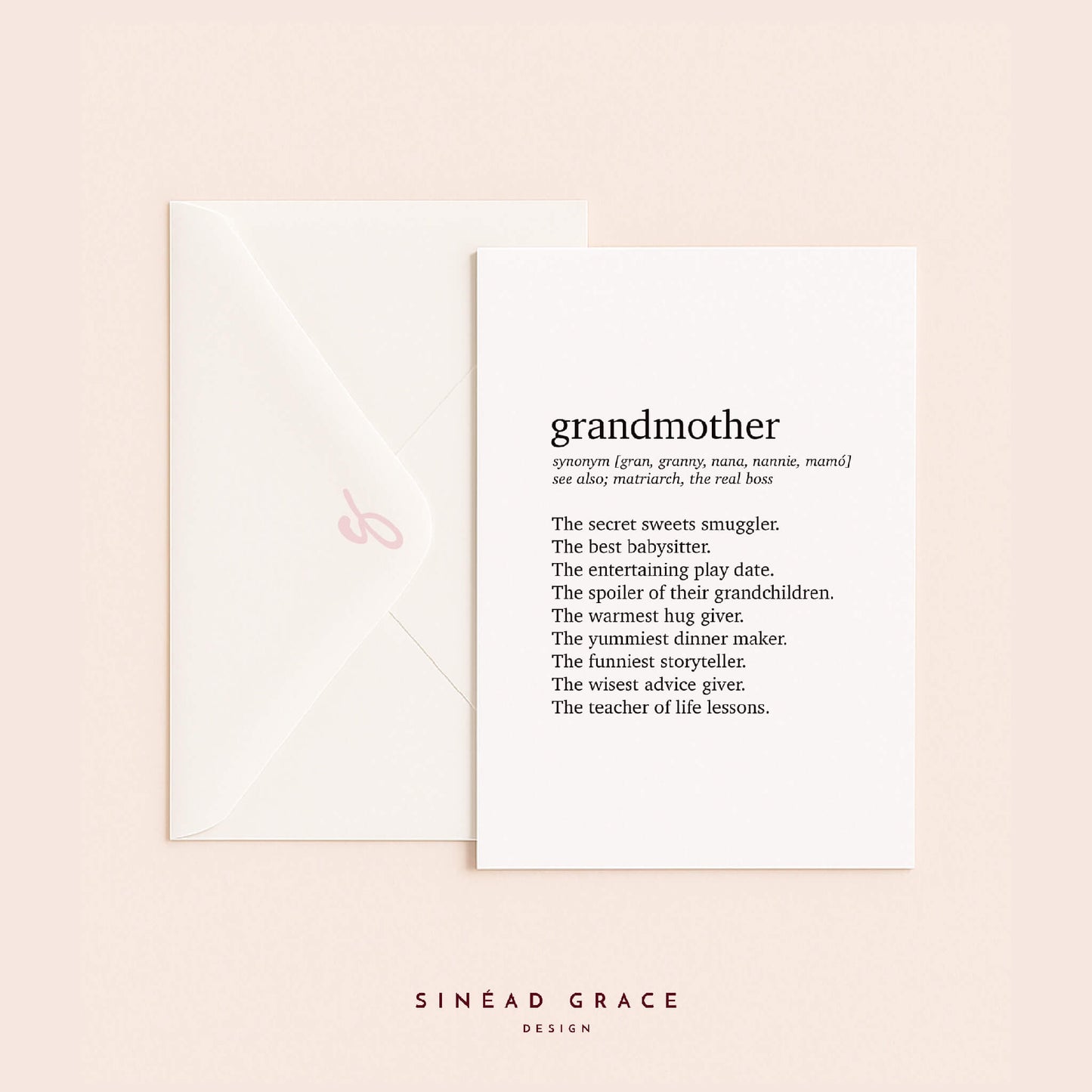 Grandmother Definition Card