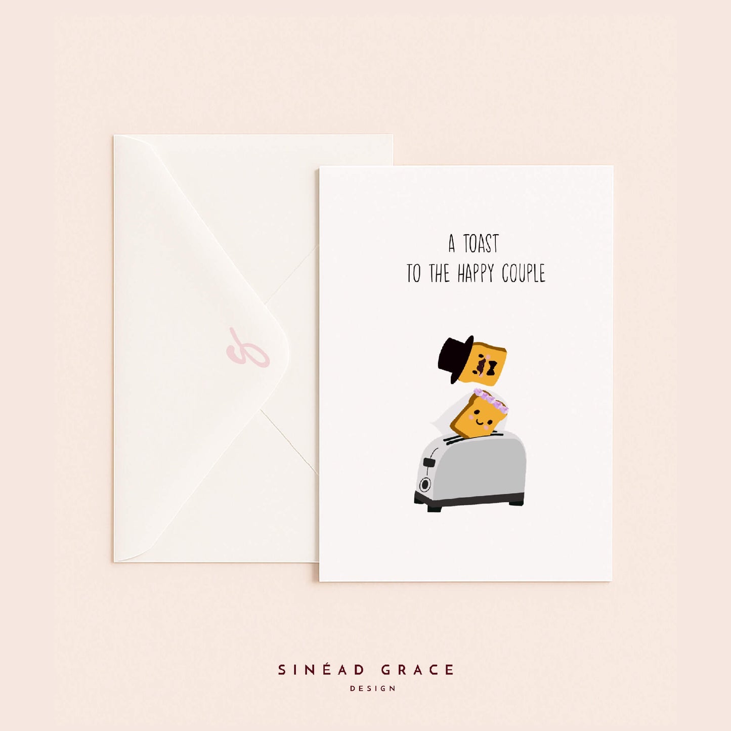 Toast Wedding Card