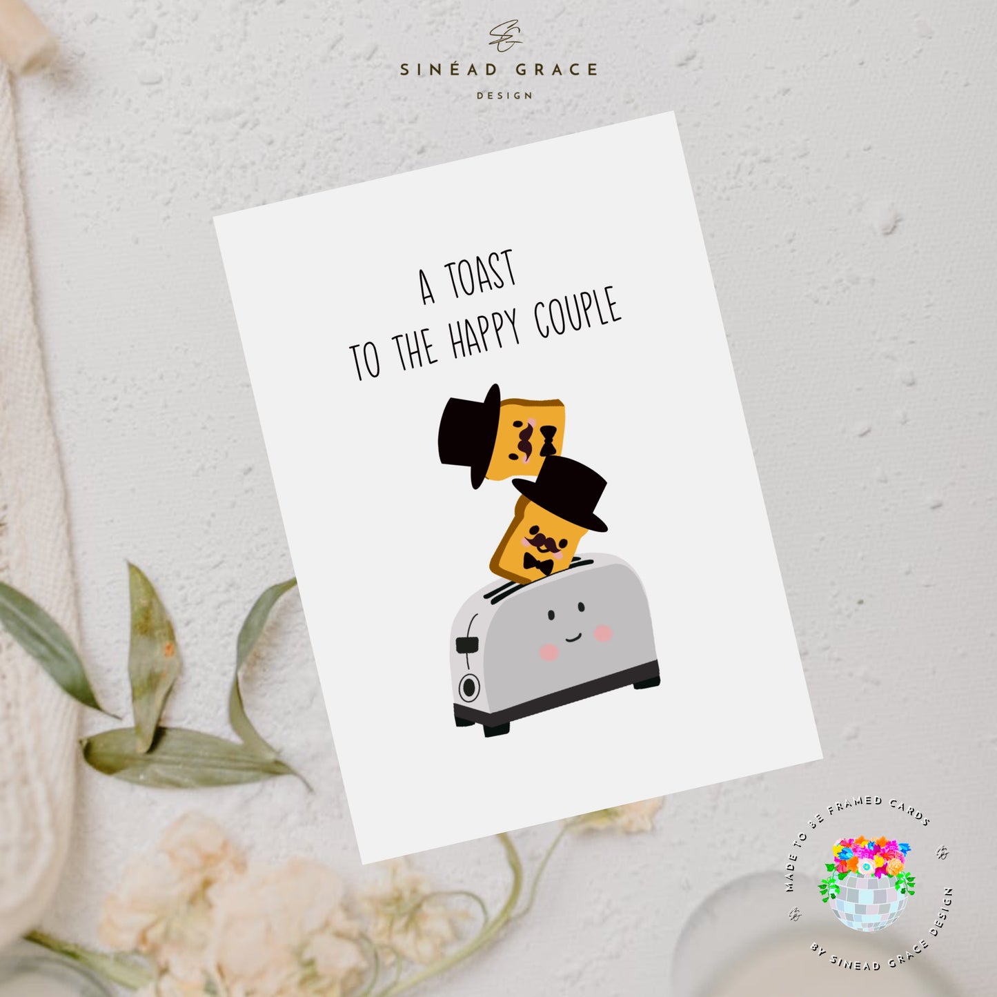 Toast Wedding Card