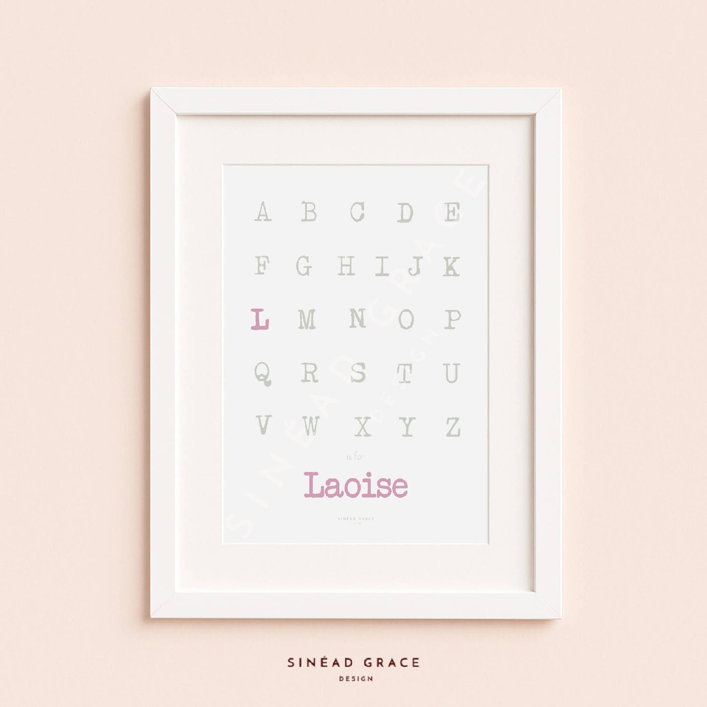Alphabet Name Personalised Print