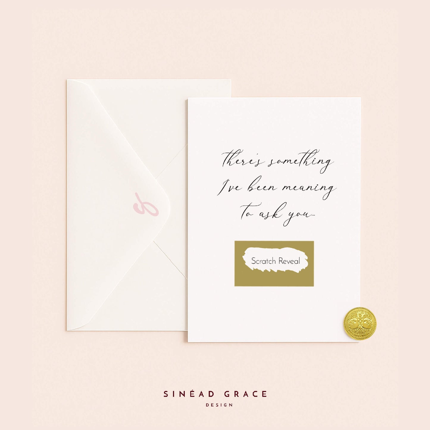 Something to Ask You Scratch Reveal Card