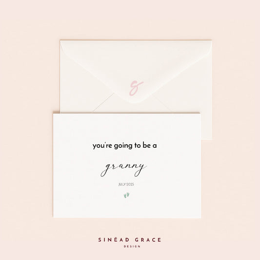 You're Going To Be Baby Announcement Card