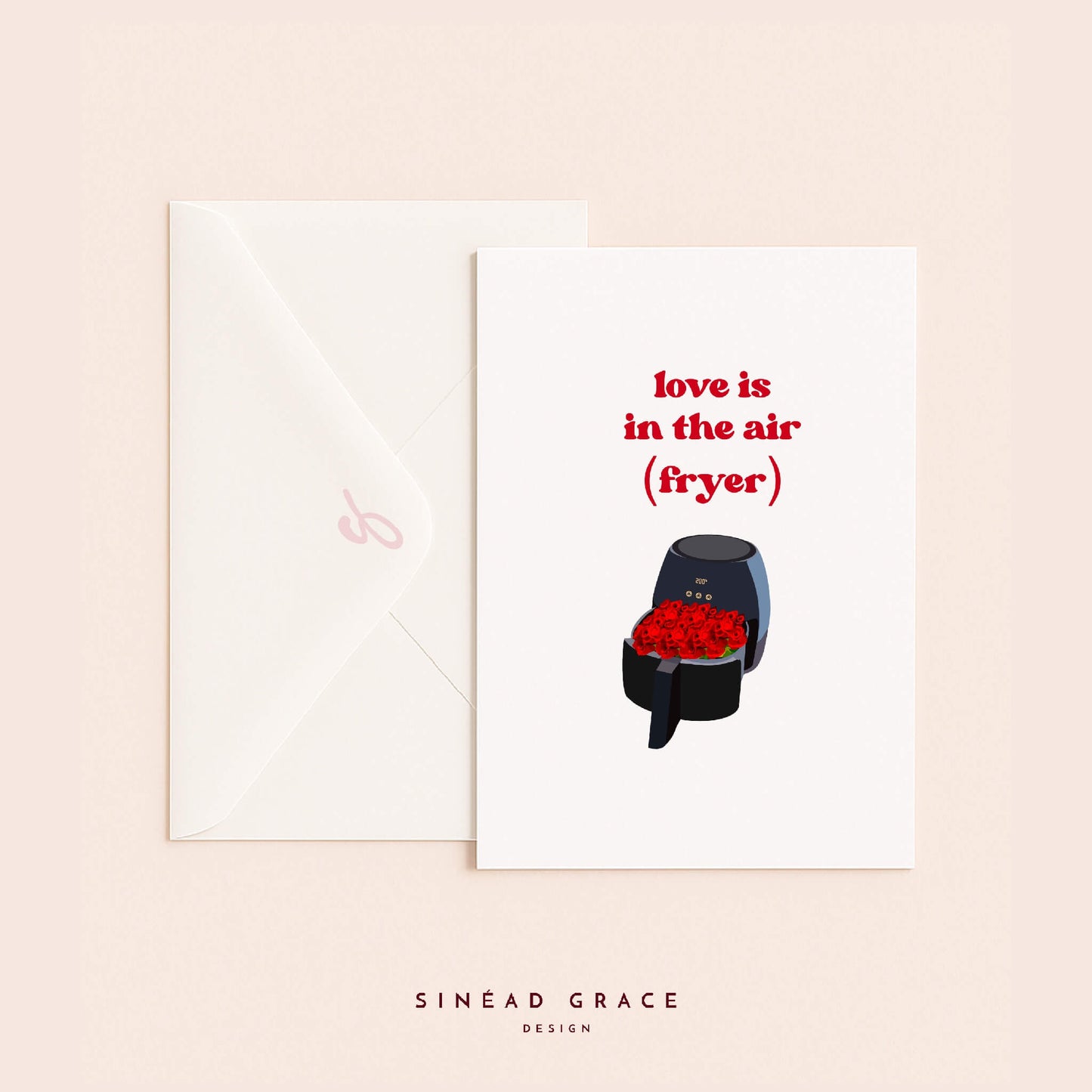 Love is in the Air Fryer Card