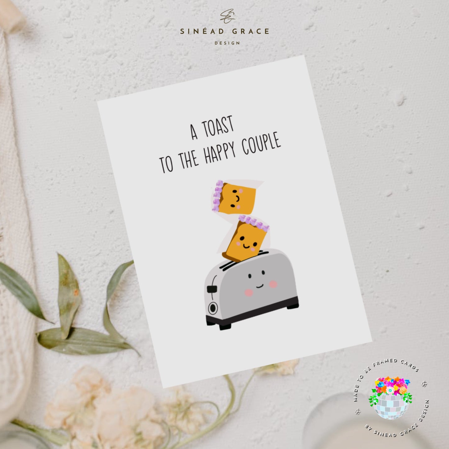 Toast Wedding Card