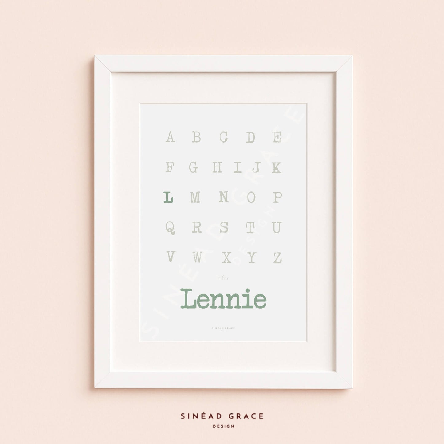 Alphabet Name Personalised Print