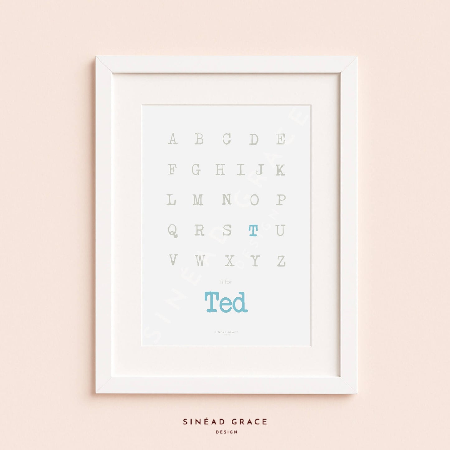 Alphabet Name Personalised Print