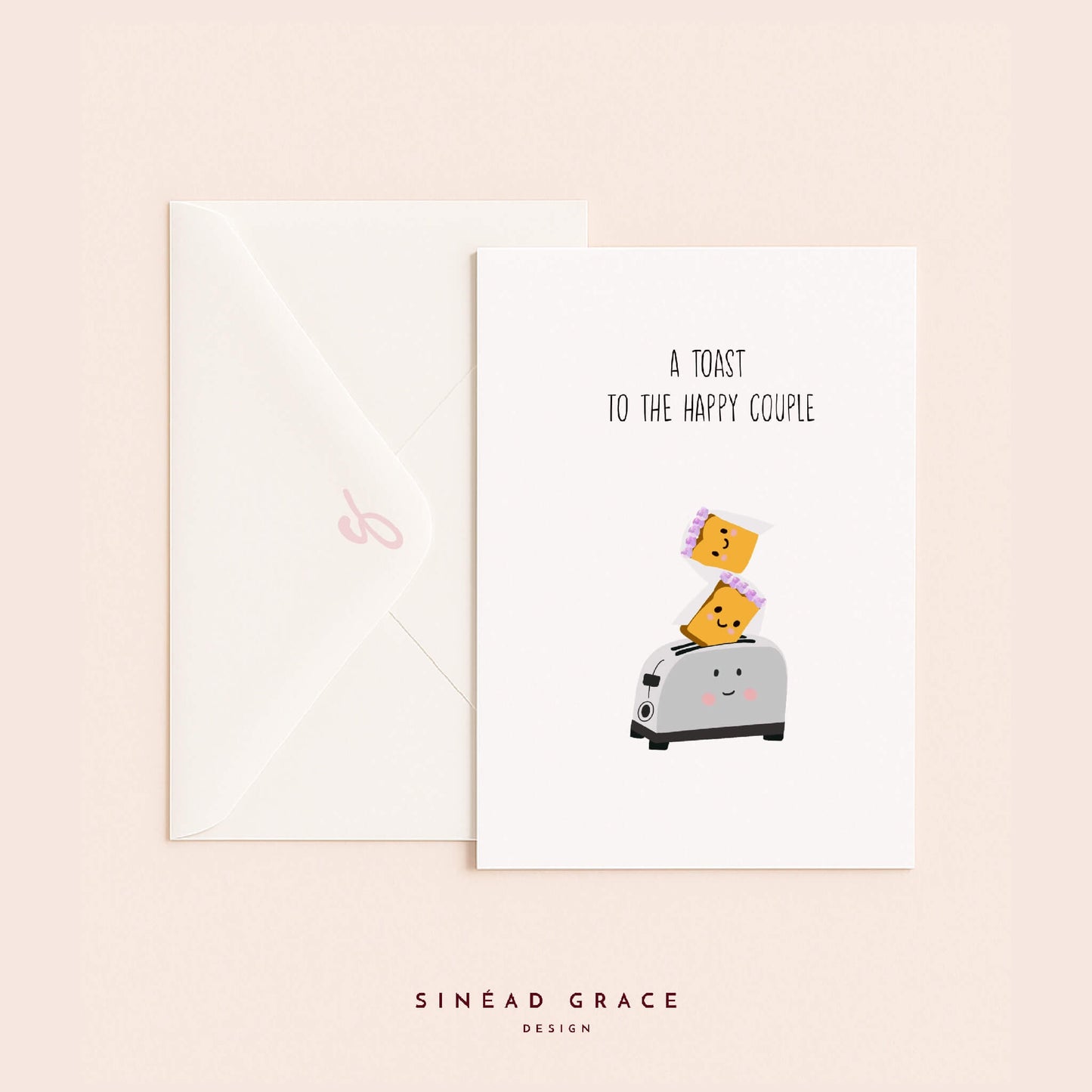 Toast Wedding Card