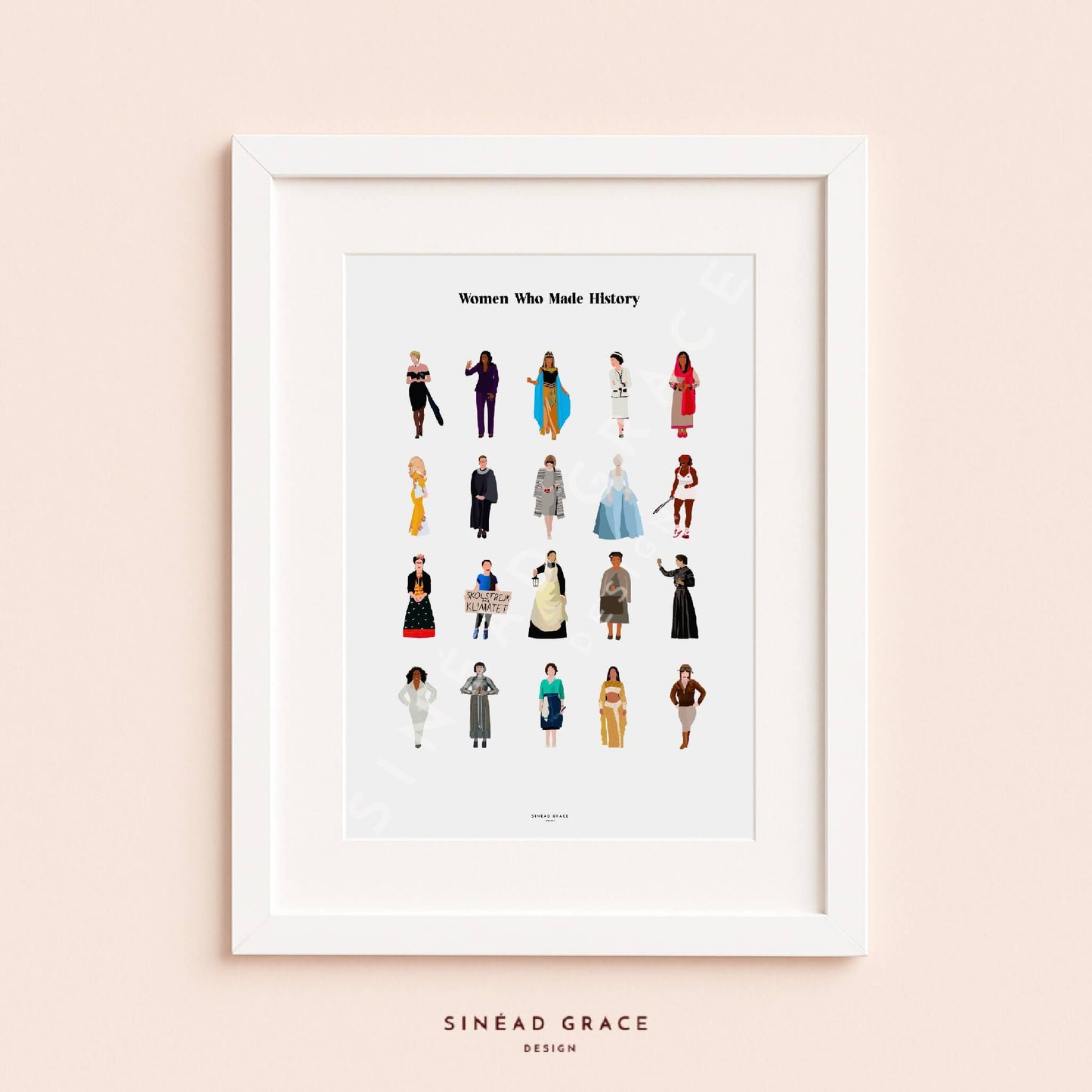 Women Who Made History Print