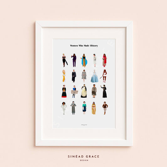 Women Who Made History Print