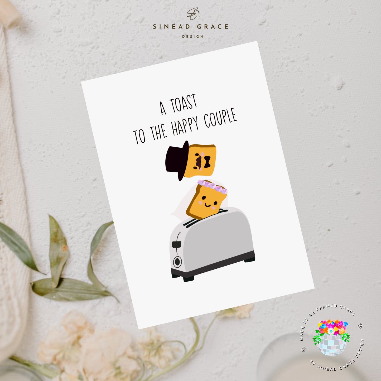 Toast Wedding Card