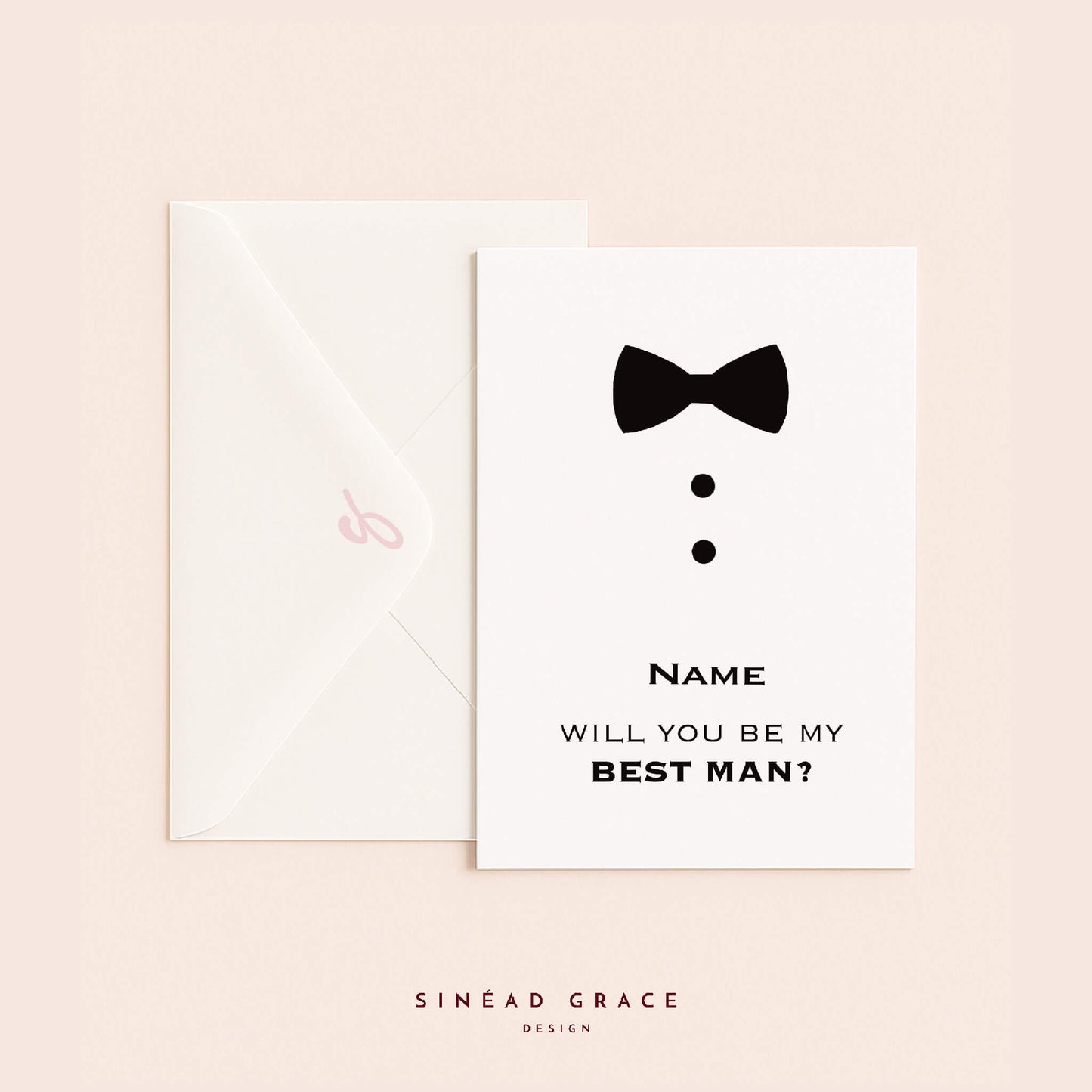 Groomsman Personalised Proposal Card