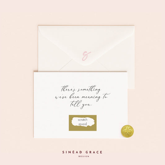 Something to Tell You Scratch Reveal Card