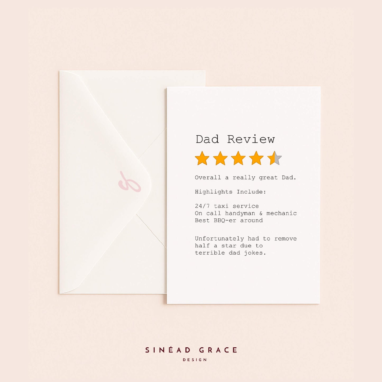 Dad Review Card