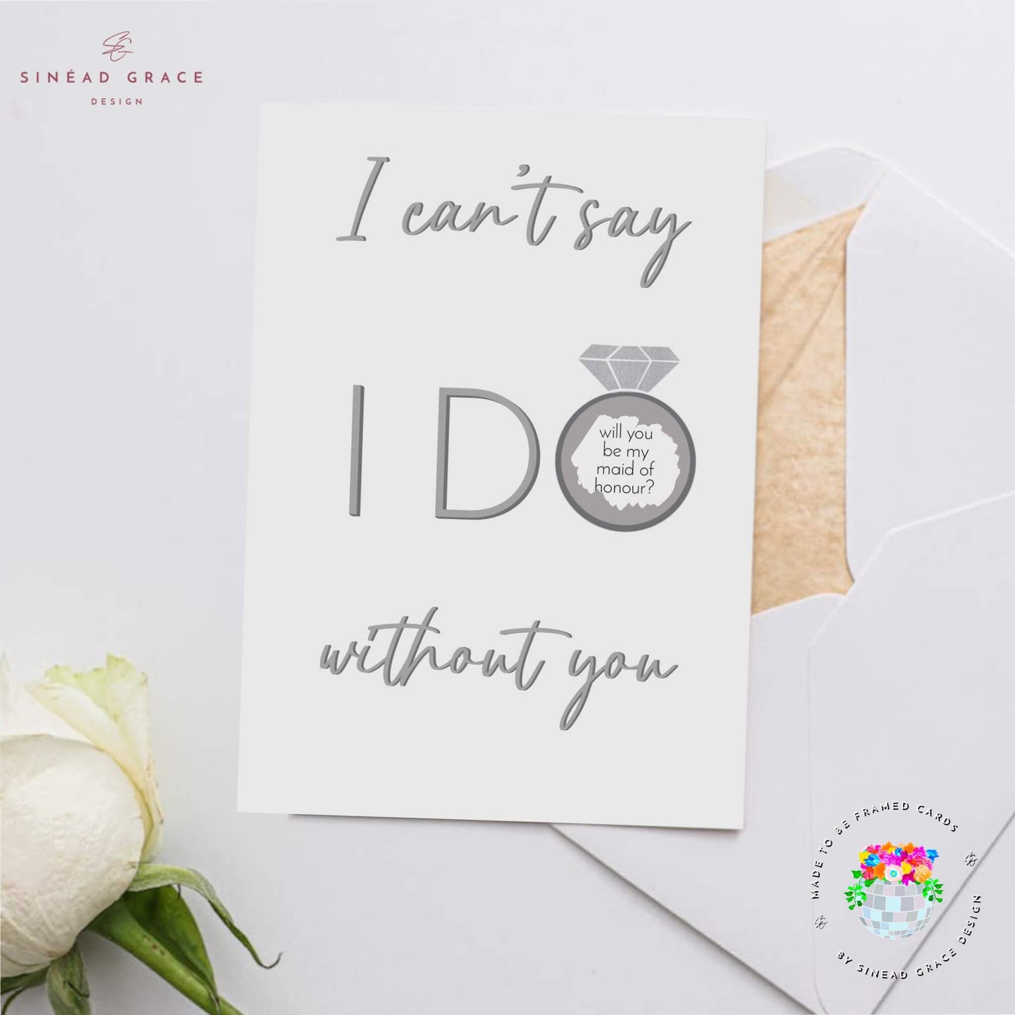 Cant Say I Do Without You Scratch Card