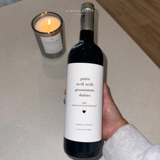 Will you be my…wine label
