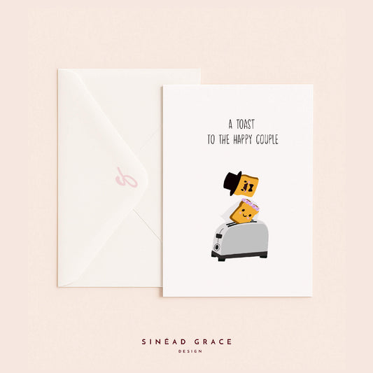 Toast Wedding Card