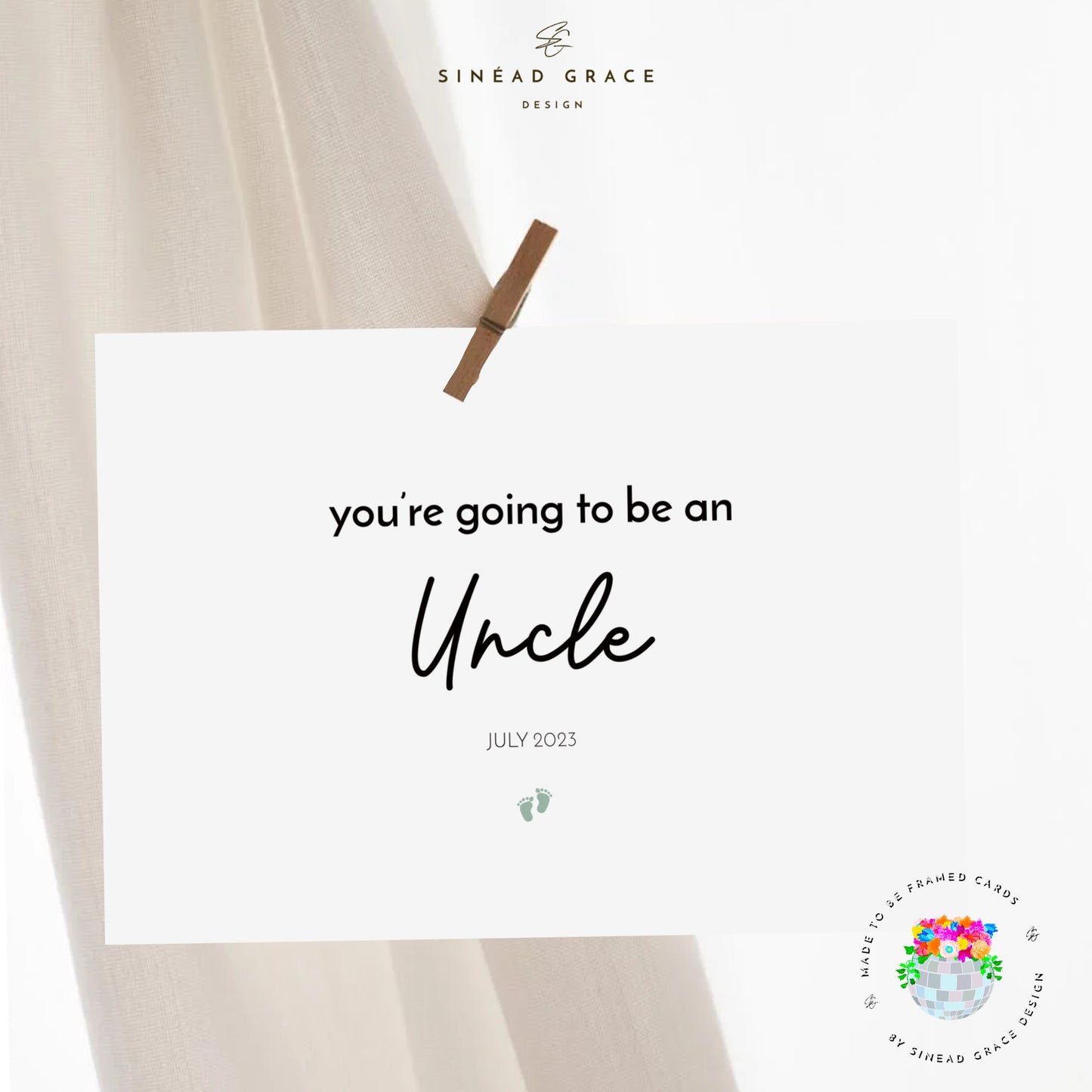 You're Going To Be Baby Announcement Card