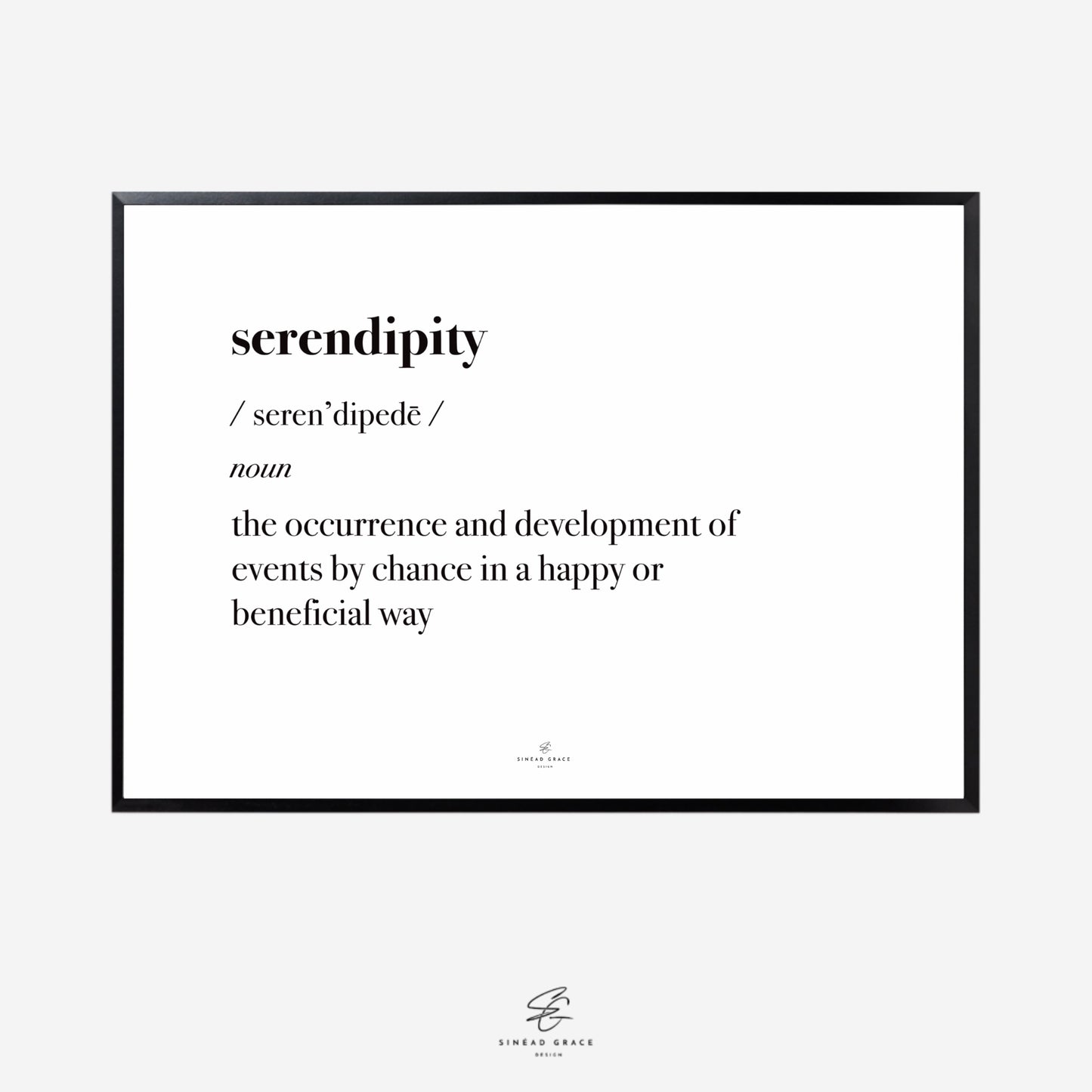 Serendipity Definition Print