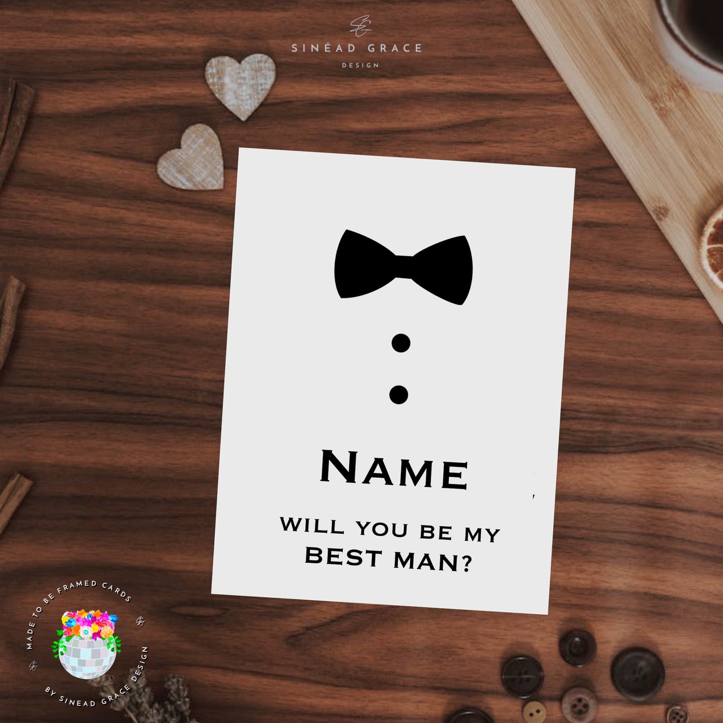 Groomsman Personalised Proposal Card