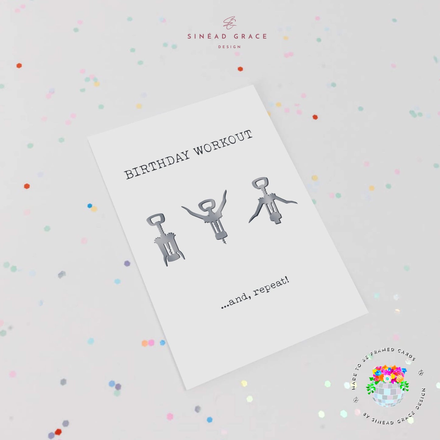 Birthday Workout Card