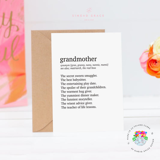 Grandmother Definition Card