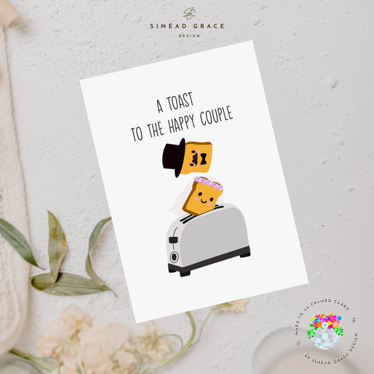 Toast Wedding Card