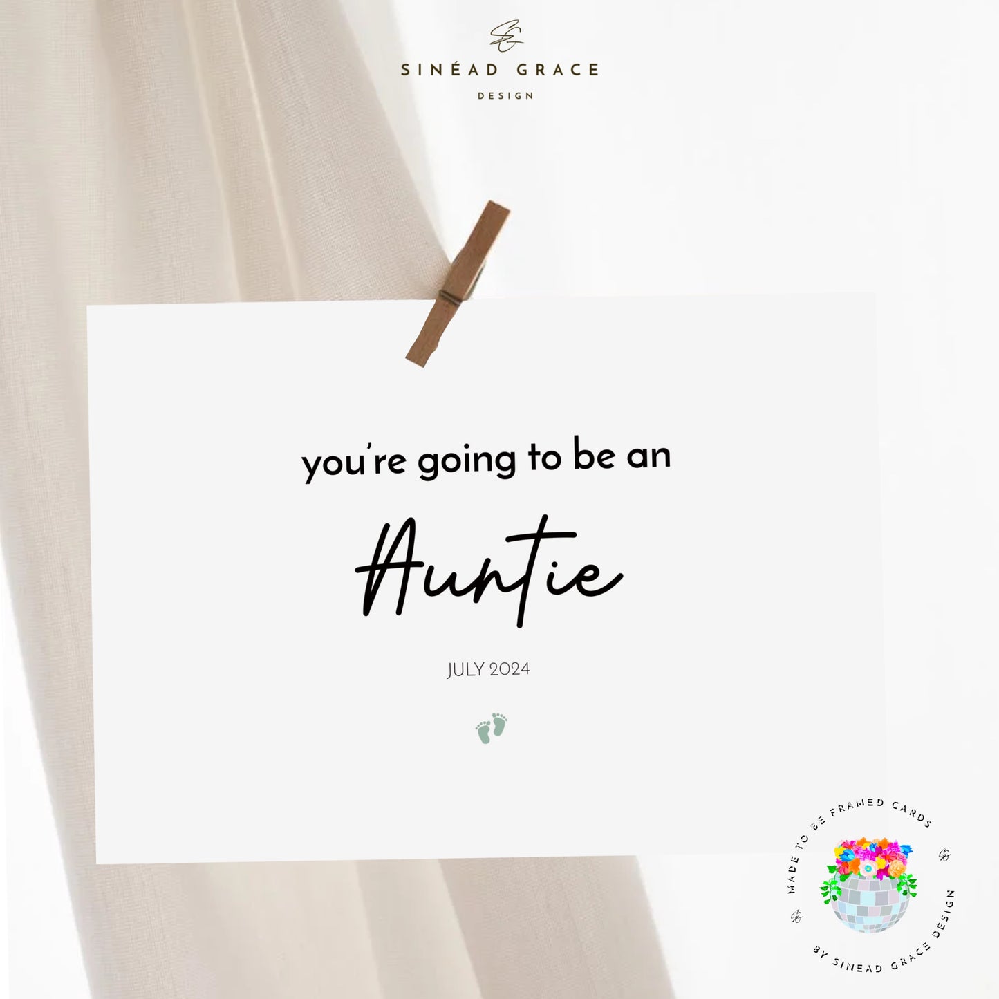 You're Going To Be Baby Announcement Card
