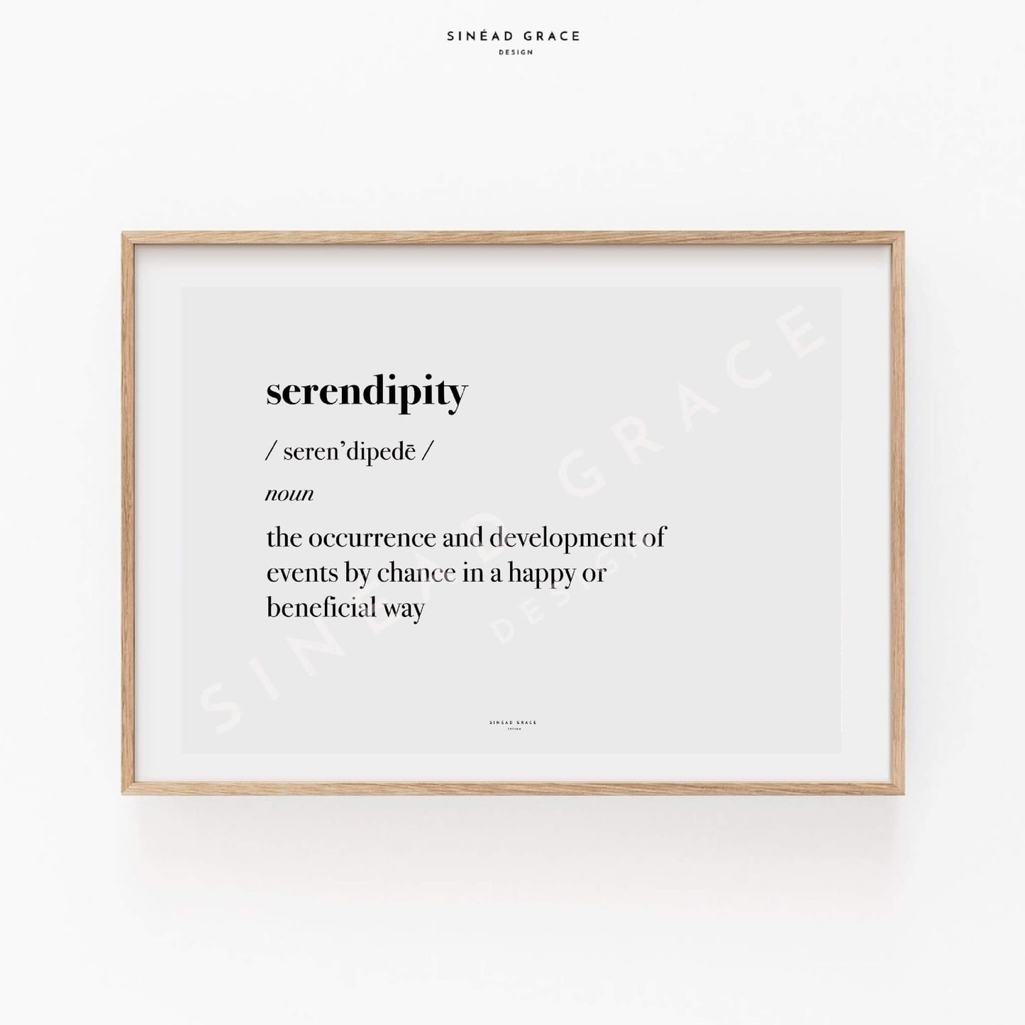 Serendipity Definition Print