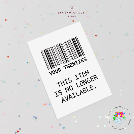 Barcode Birthday Card