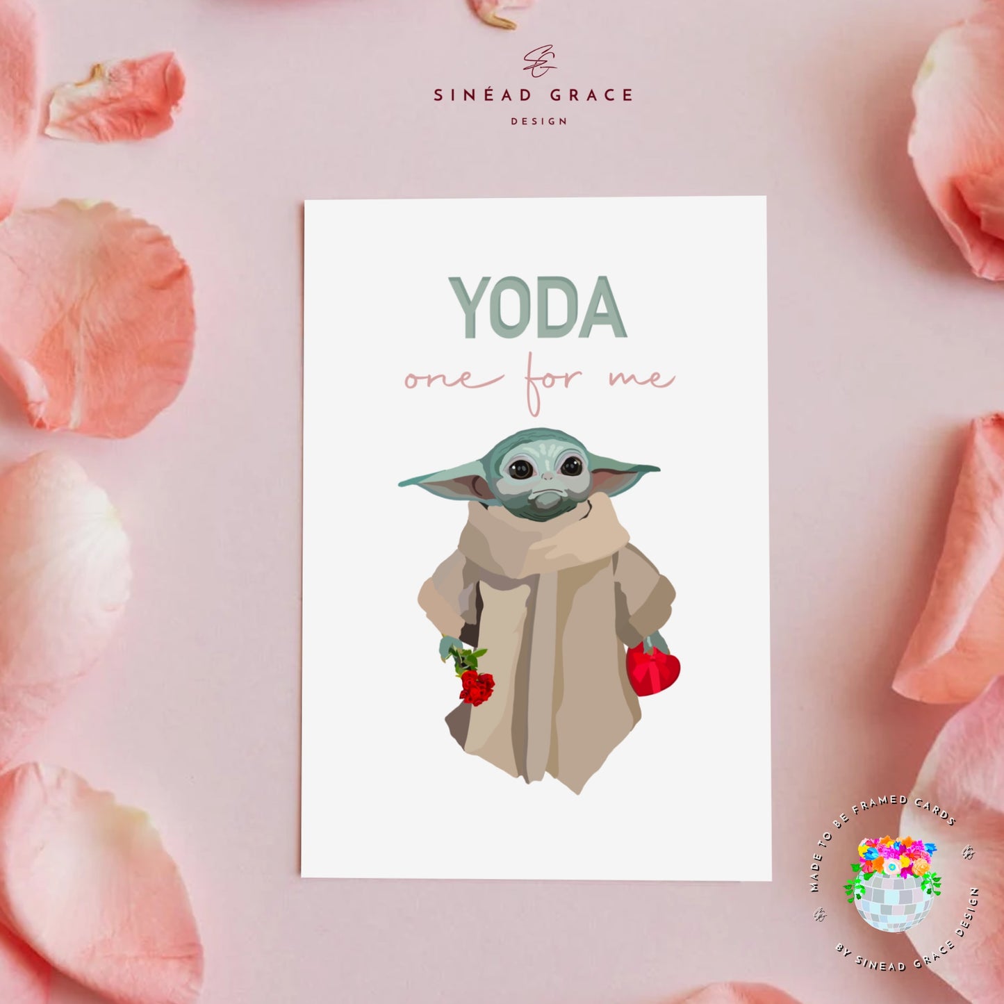 Yoda One For Me Valentines Day Card
