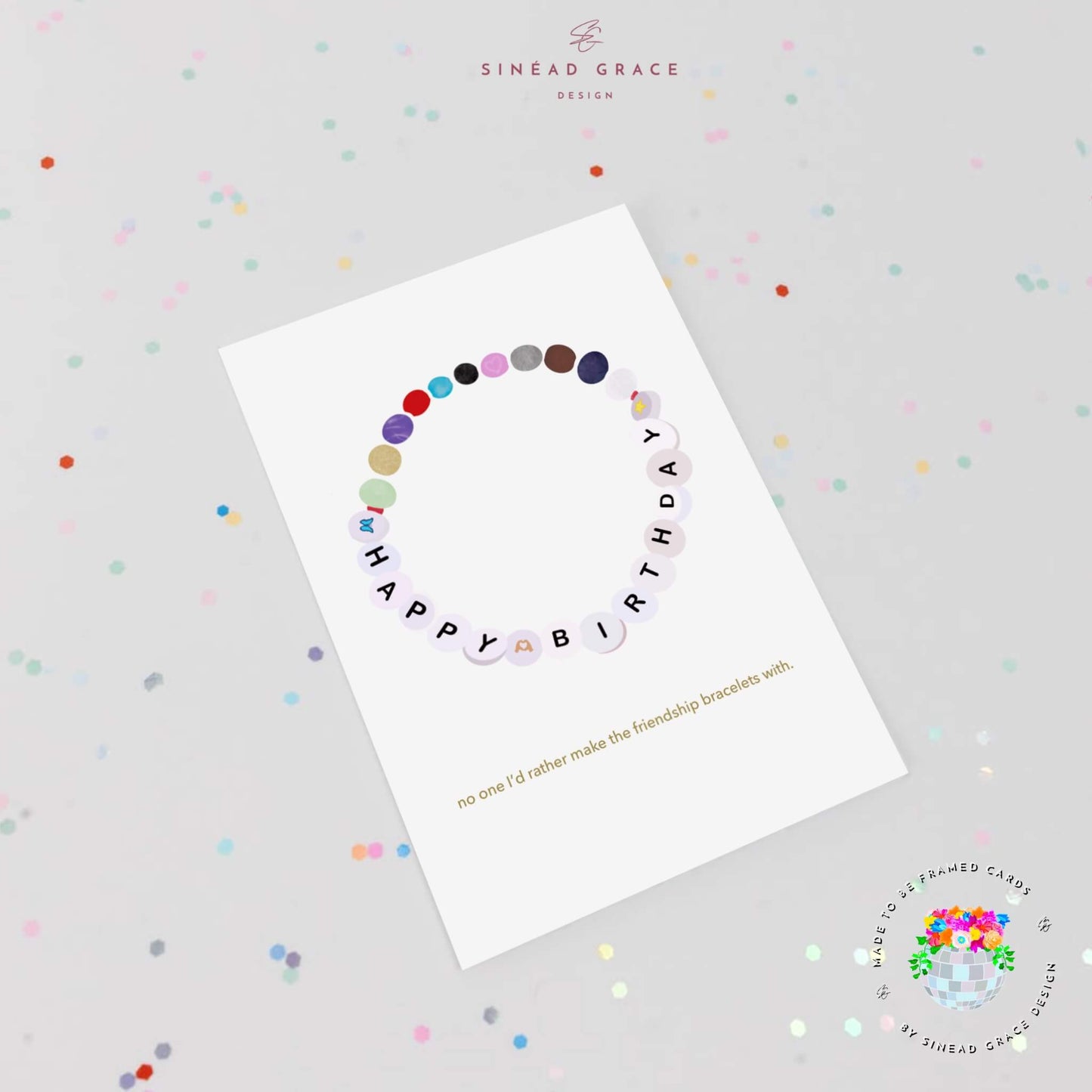 Friendship Bracelet Birthday Card