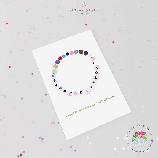 Friendship Bracelet Birthday Card