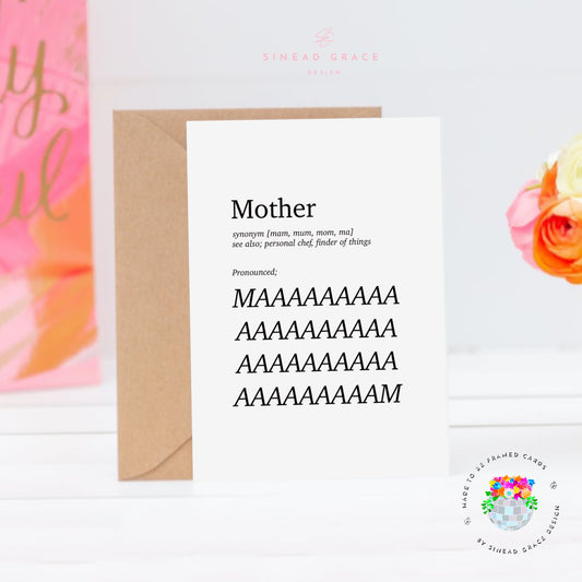 Mam, Mum, Mom Card