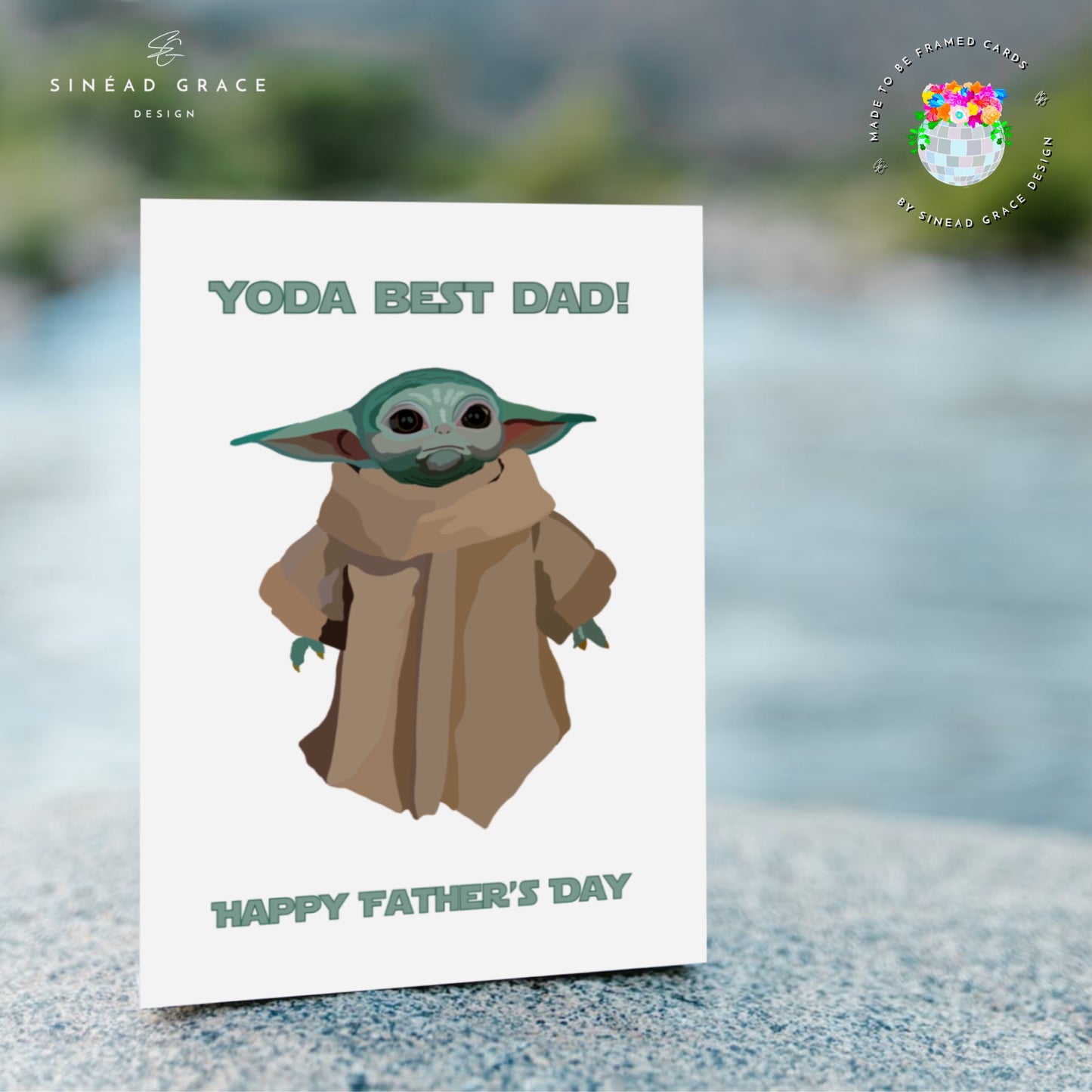 Yoda Best Dad Fathers Day Card