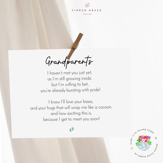 Baby Announcement Poem Card