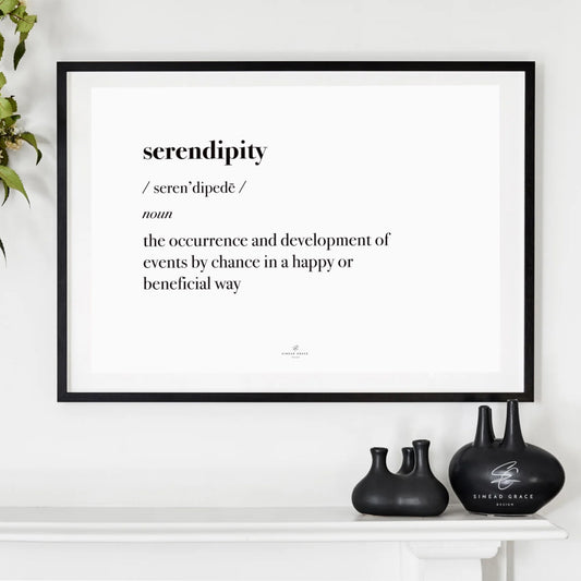 Serendipity Definition Print