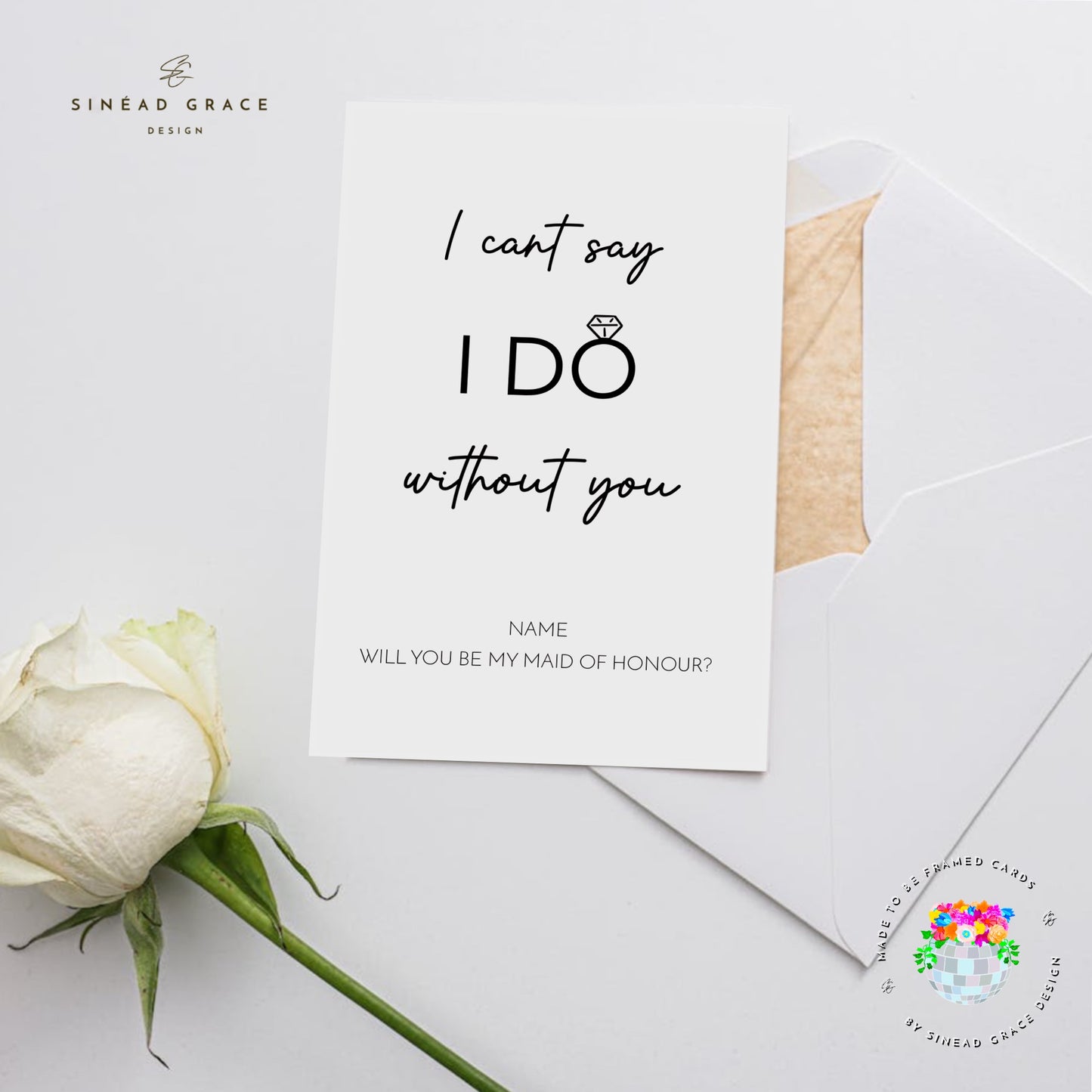 Bridal Party Proposal Personalised Card